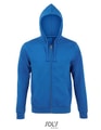 Heren Hooded Sweater Sols Zip Spike Royal Blue